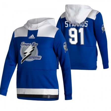 Herren Eishockey Tampa Bay Lightning Steven Stamkos 91 2020-21 Reverse Retro Pullover Hooded Sweatshirt